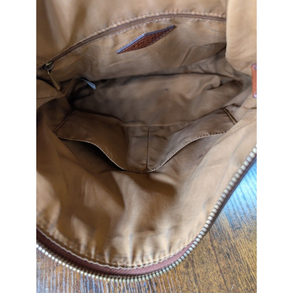Fossil Charlotte Hobo Bag Brown Pebbled Leather Purse Adjustable Strap Brown - Picture 12 of 15